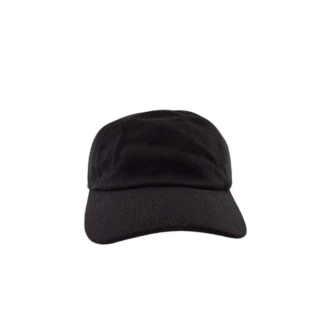 Quince Unisex Cashmere Baseball Cap Black Hats M/L